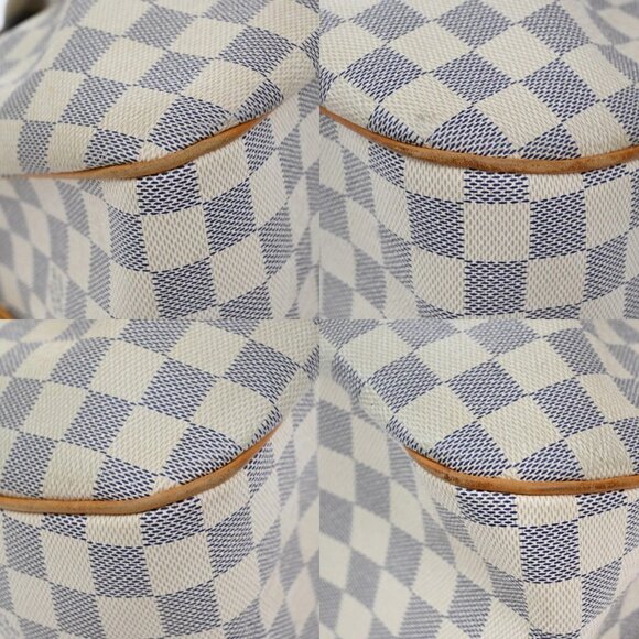 LOUIS VUITTON Siracusa MM Shoulder Bag Damier Azur Leather White - Picture 16 of 16